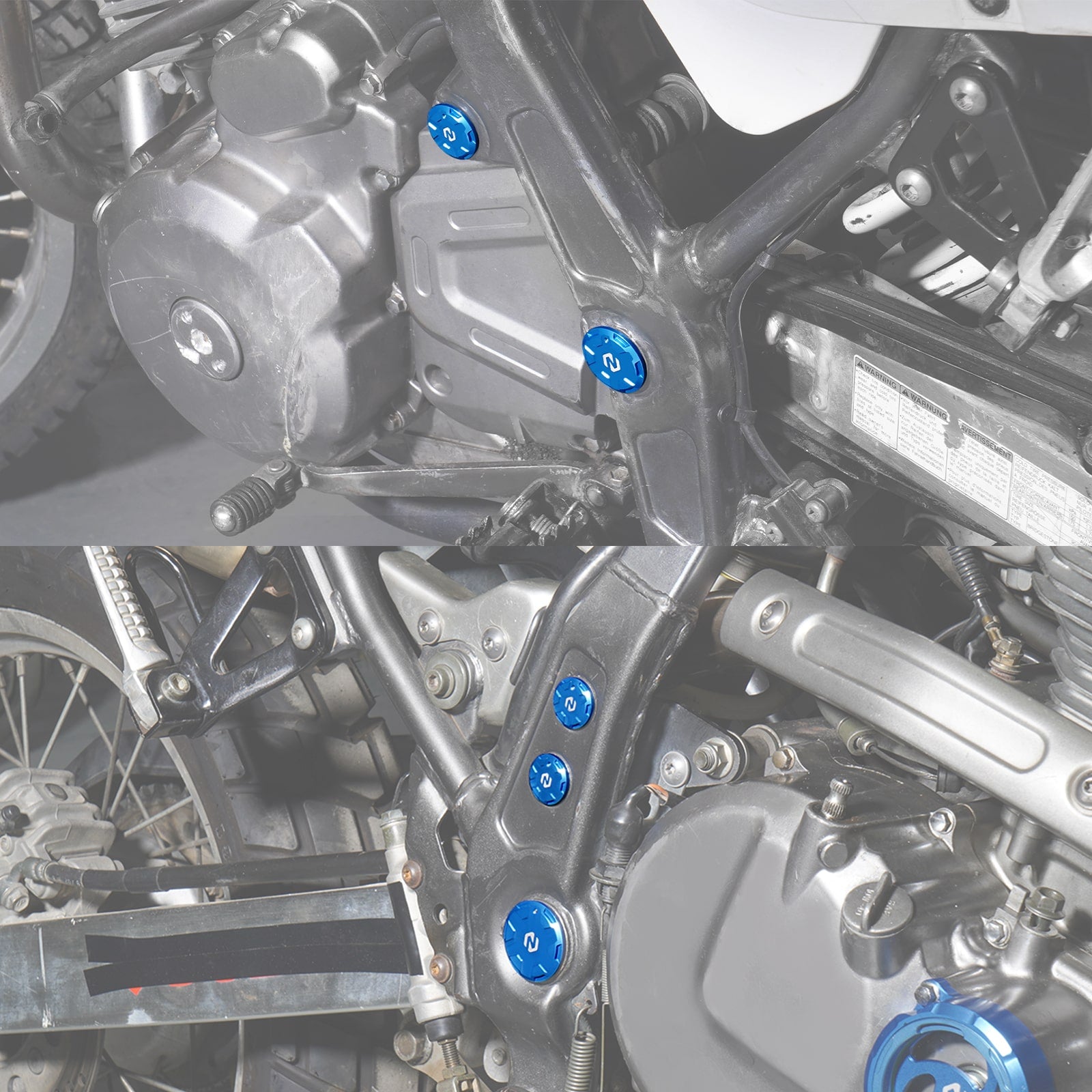 Swingarm Pivot Shaft Block Caps Plugs For Suzuki DR650S / SE 1996-2024