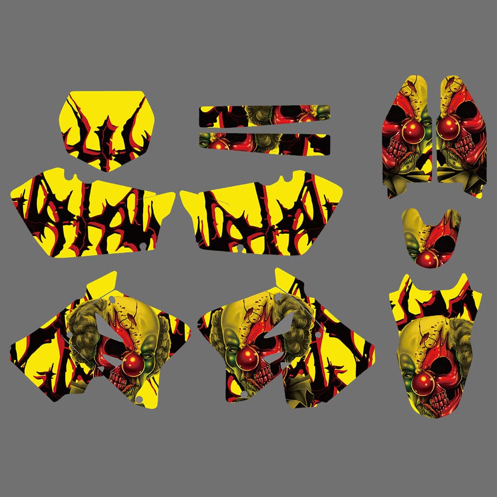 Motocross Full Fairing Graphics Sticker for Suzuki RN125 RM250 01-12