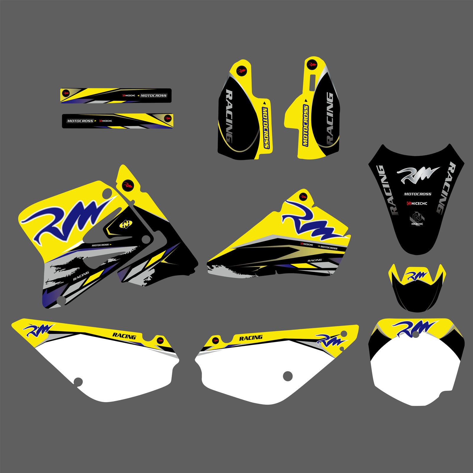 Motorcycle Team Decals Stickers Full Graphic Kit For SUZUKI RM80/RM85 2005-2018