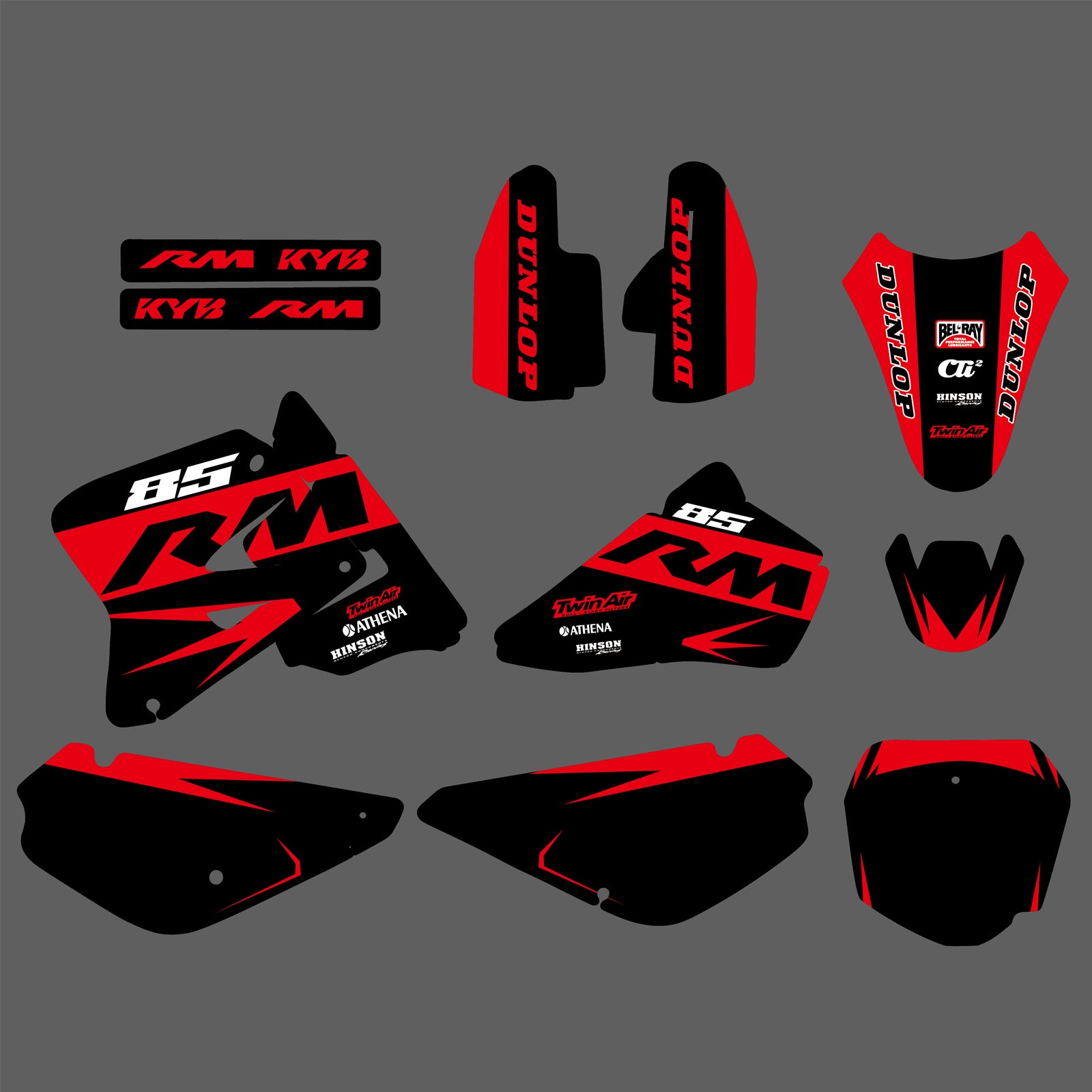 Motorcycle Graphics Sticker Deco For Suzuki RM80/RM85 2005-2018