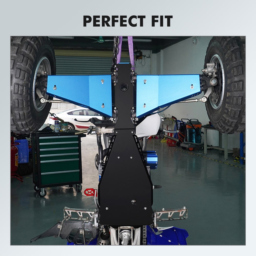 Full Chassis Glide & Swing Arm Skid Plate Protector Guard For Yamaha YFZ450R 2009-2024