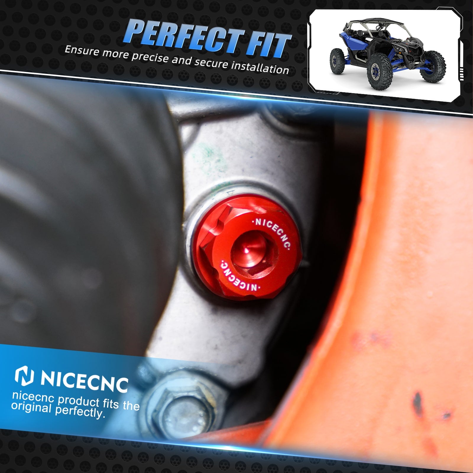 Front Differential Magnetic Oil Drain Plug For Can-Am X3 Defender HD10 Commander 1000R