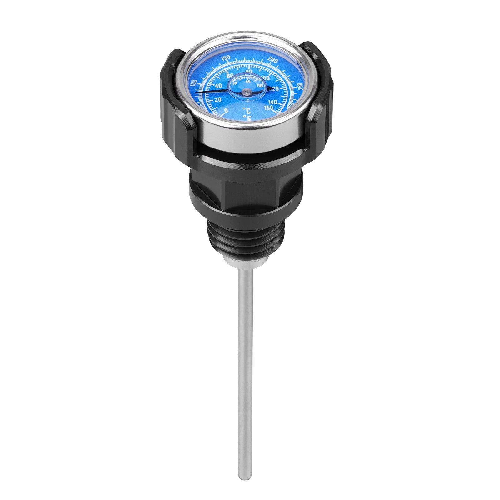 ATV Oil Dipstick Lever Plug w/Rotatable Temp Gauge For Yamaha Banshee 350