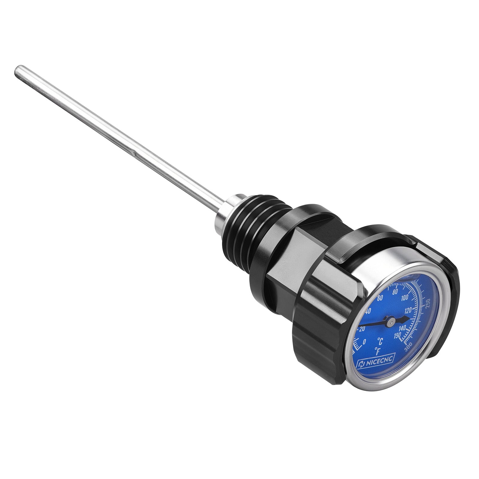 ATV Oil Dipstick Lever Plug w/Rotatable Temp Gauge For Yamaha Banshee 350