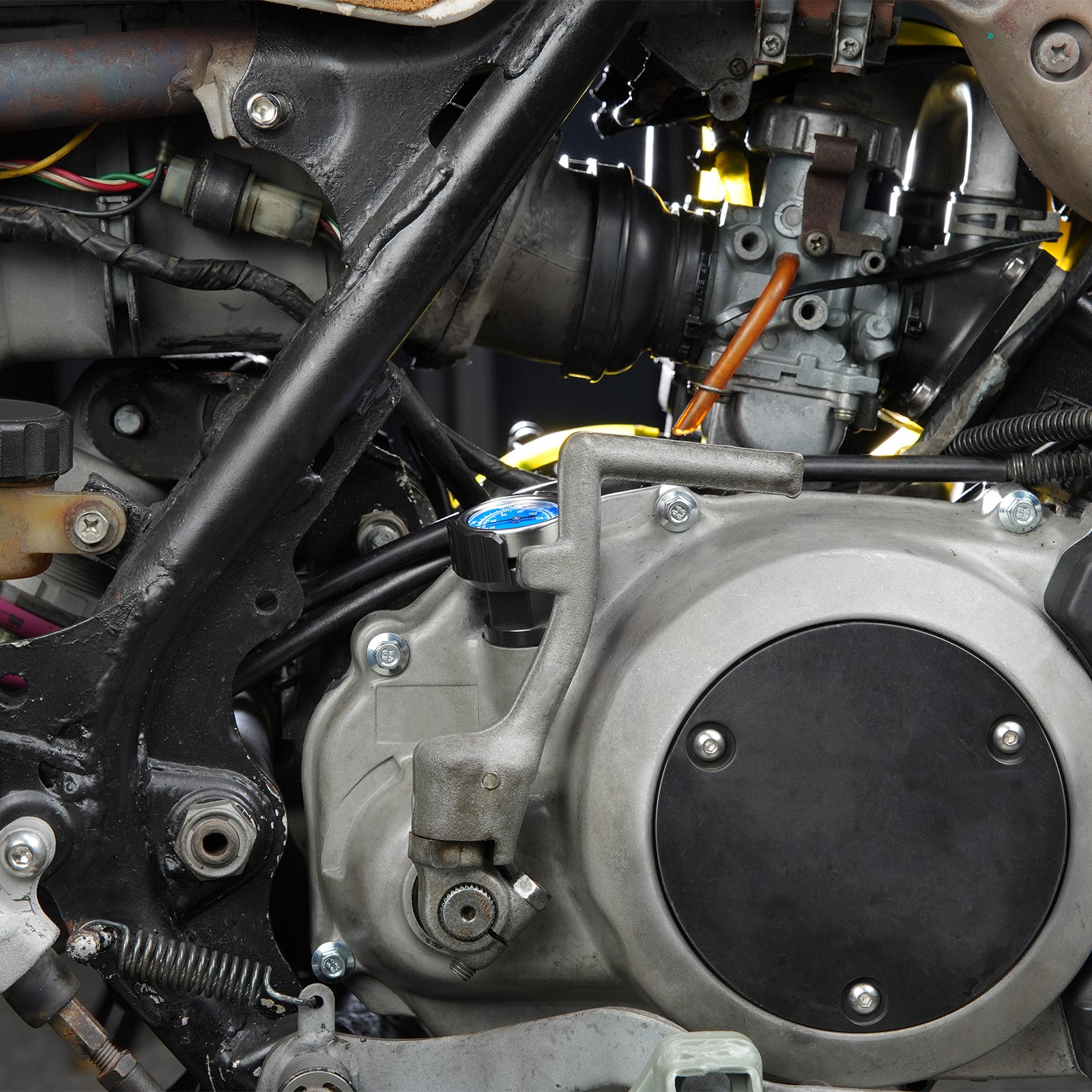 ATV Oil Dipstick Lever Plug w/Rotatable Temp Gauge For Yamaha Banshee 350