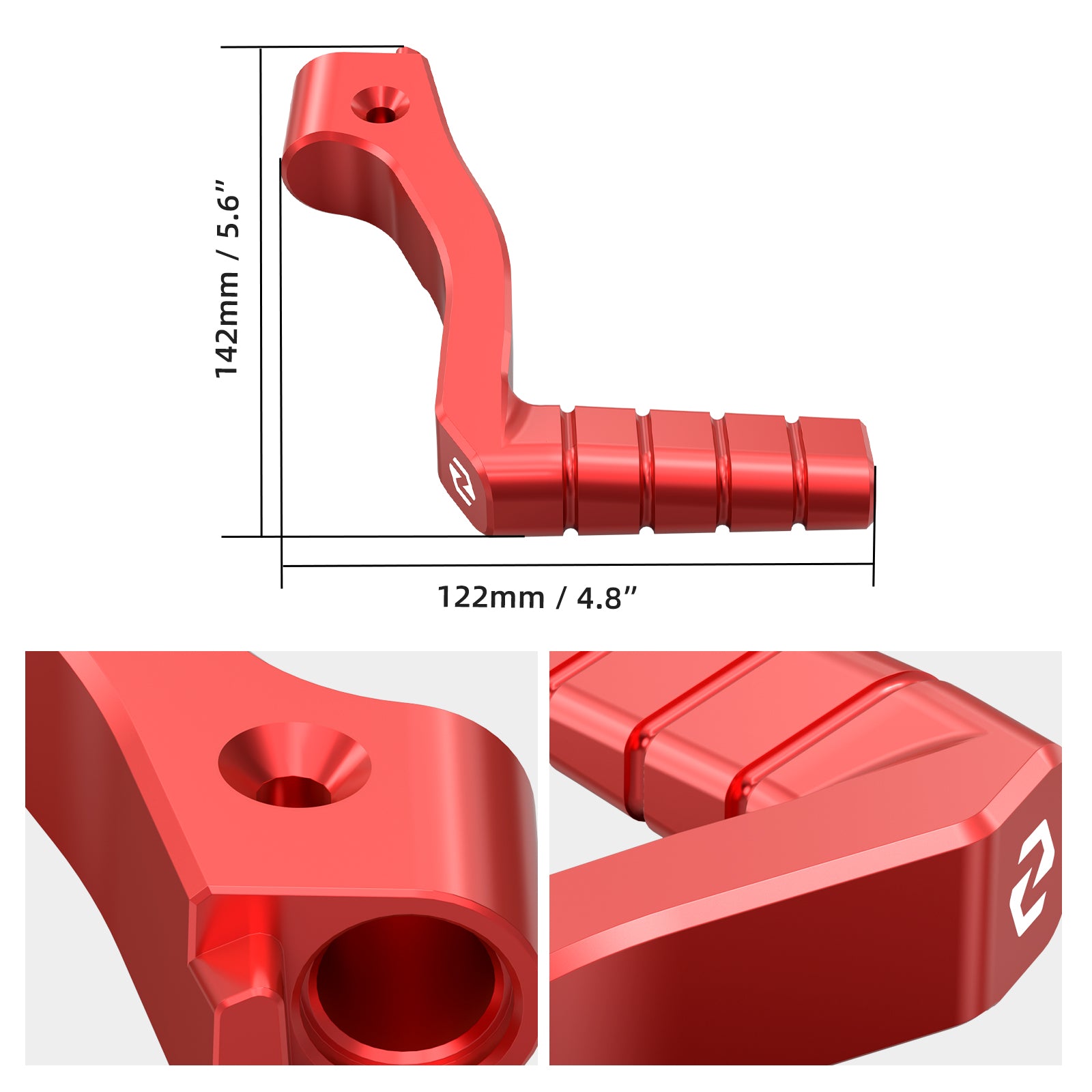 Extended Foot Pegs + Kick Starter Lever For Yamaha Banshee 350