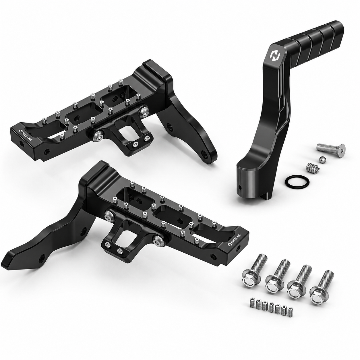 Extended Foot Pegs + Kick Starter Lever For Yamaha Banshee 350
