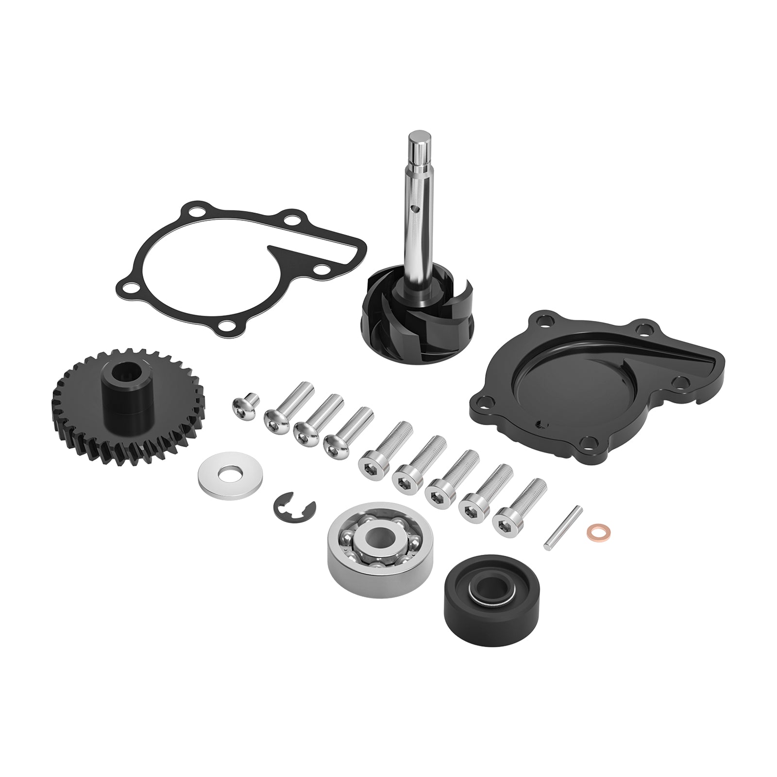 Water Pump Cover Impeller Gear Seal Bearing Rebuild Kit For Yamaha Banshee 350