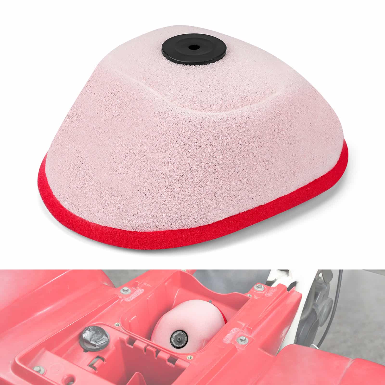 Dual Layer Air Filter Cleaner For Yamaha Blaster 200 Raptor 250 Grizzly 125