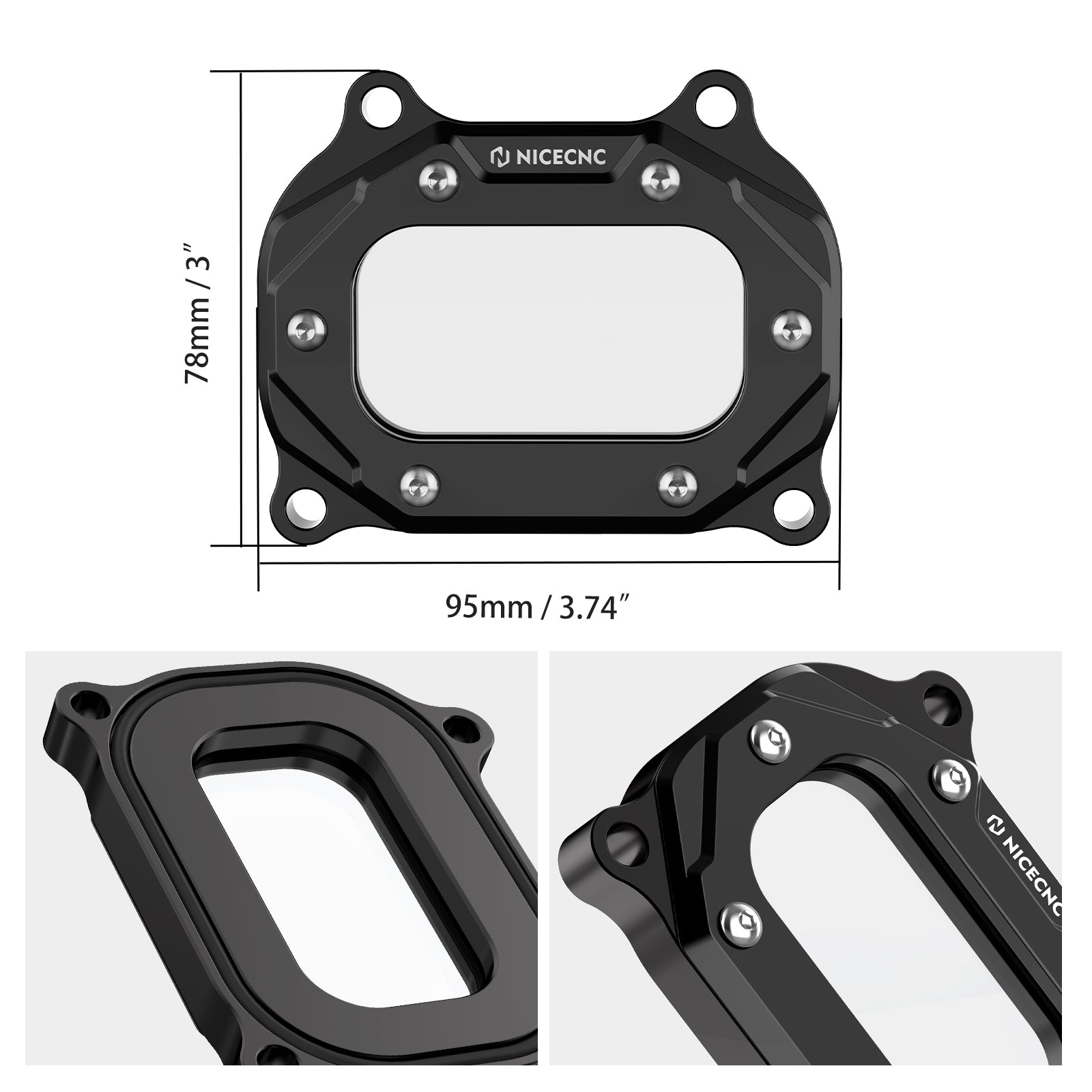 Upgraded Transparent Cylinder Head Side Cover For Yamaha Raptor 700 700R 06-26