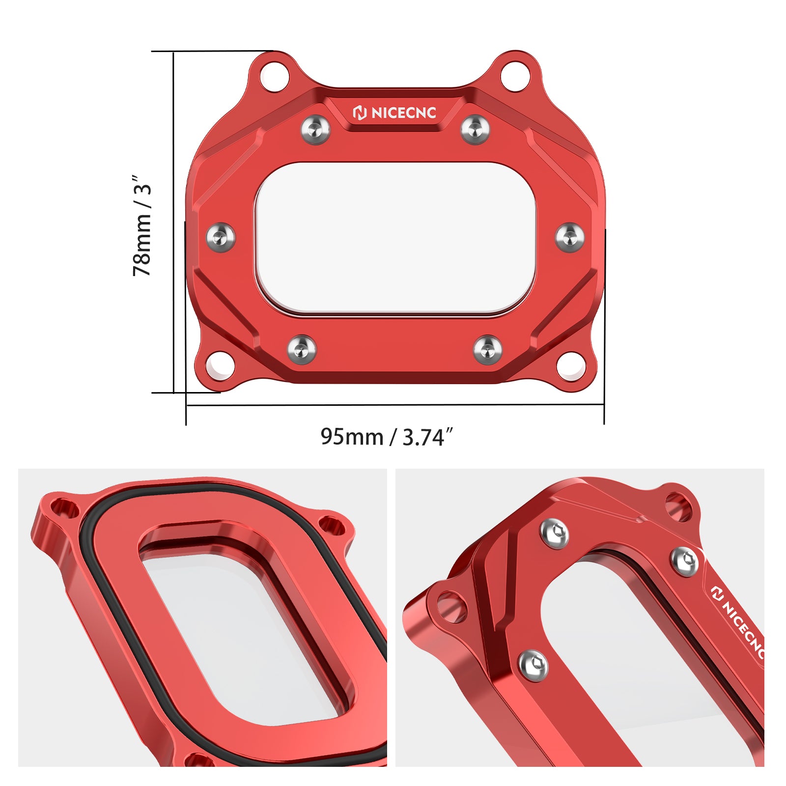 Upgraded Transparent Cylinder Head Side Cover For Yamaha Raptor 700 700R 06-26