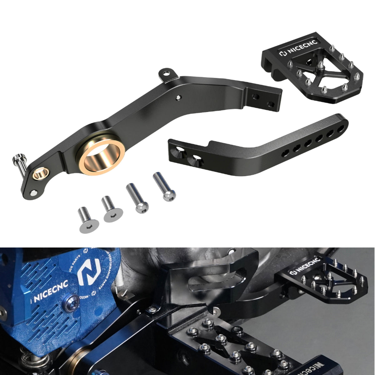 Adjustable Rear Foot Brake Pedal Lever For Yamaha Raptor 700 R 2013-2026