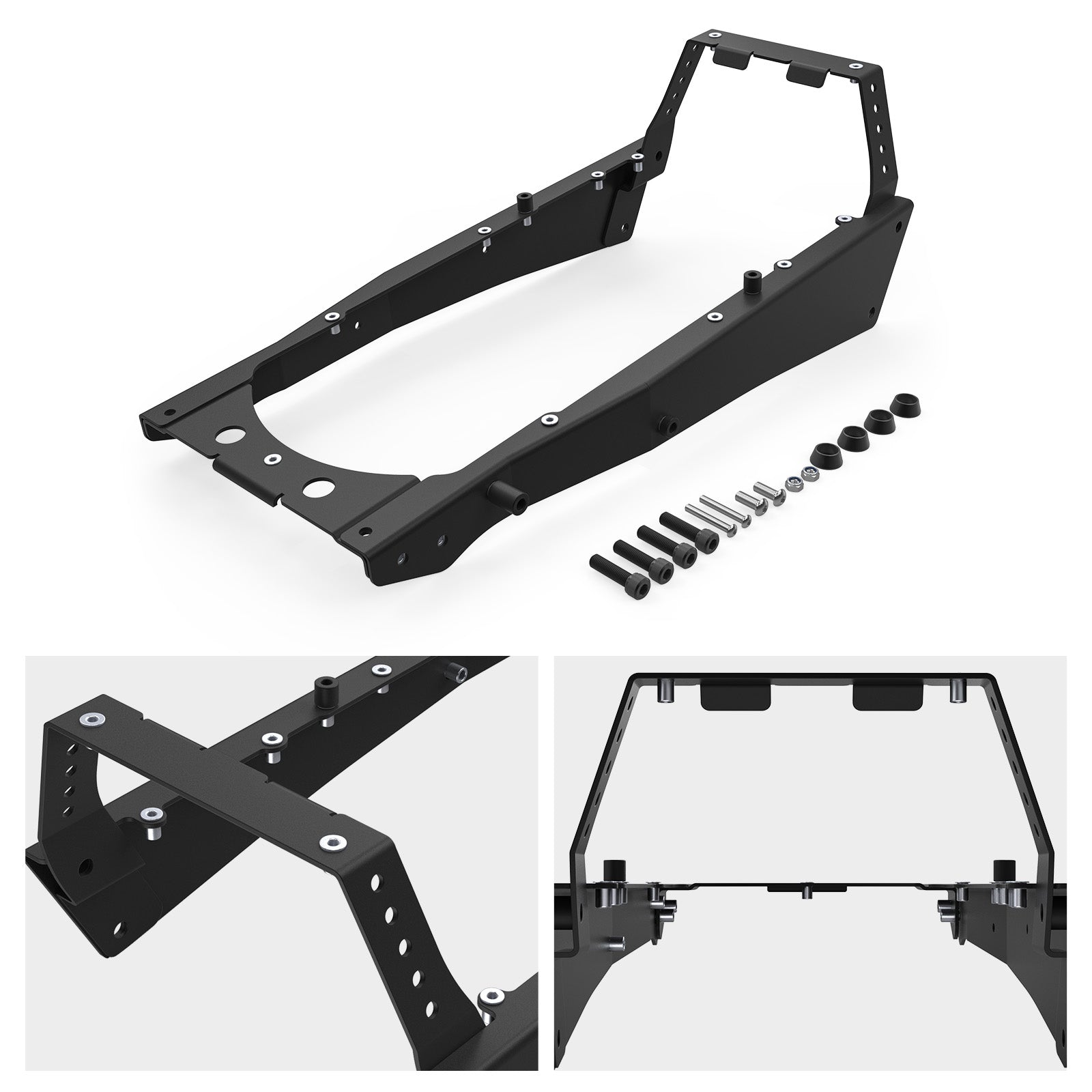 ATV Rear Sub Frame Subframe Carbon Steel For Yamaha Raptor 700 700R 2006-2026