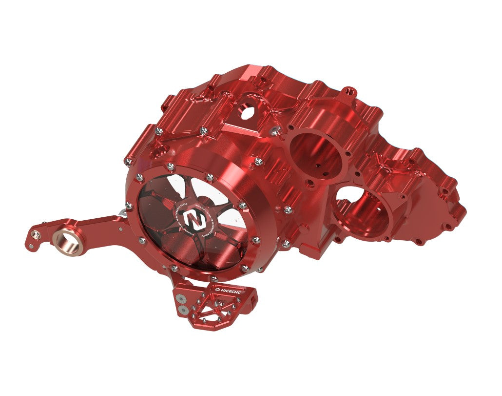 ATV Transparent Clutch Crankcase Cover & Brake Pedal For Yamaha Raptor 700 R 2006-2025