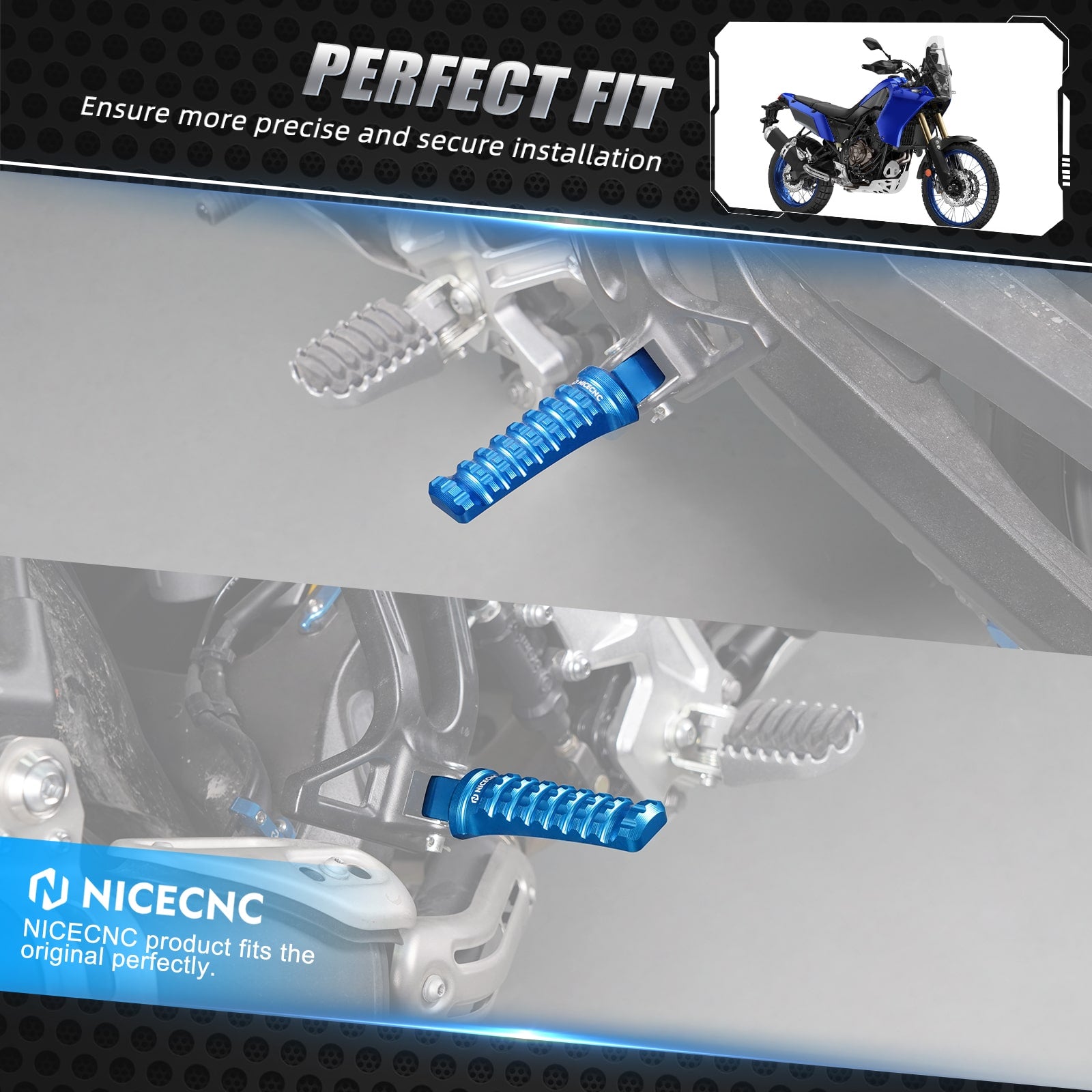 Rear Footrest For Yamaha Tenere 700 /XTZ700 2019-2022