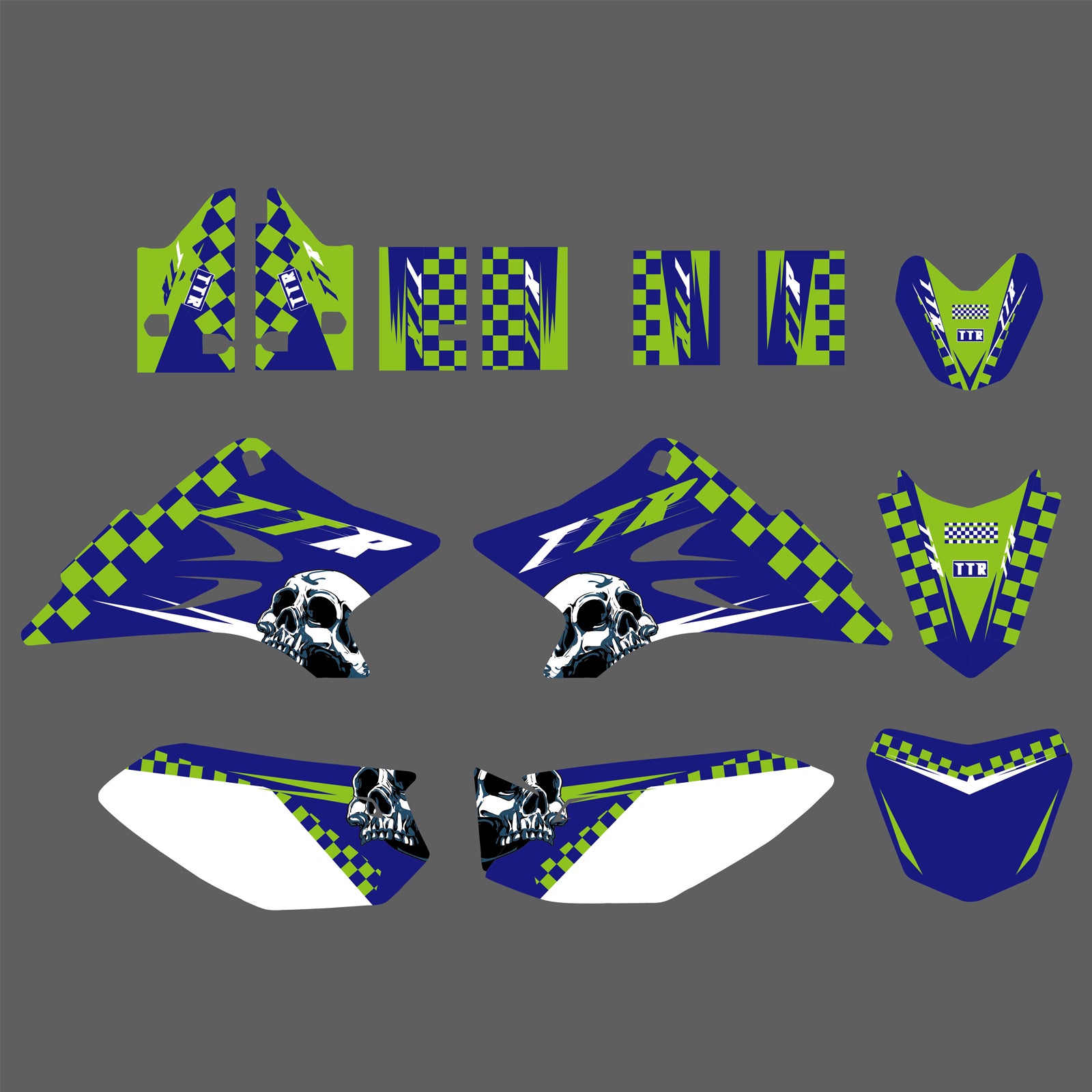 Motorcycle Graphics Background Decal Stickers for YAMAHA TTR50 2006-2015