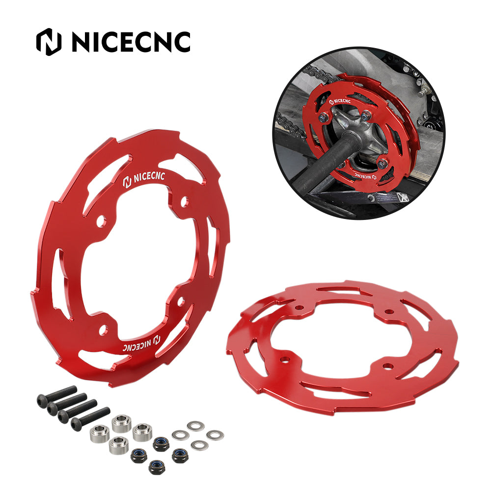 ATV Rear Wheel Dual Sprocket Covers Chain Guards For Yamaha YFZ450R