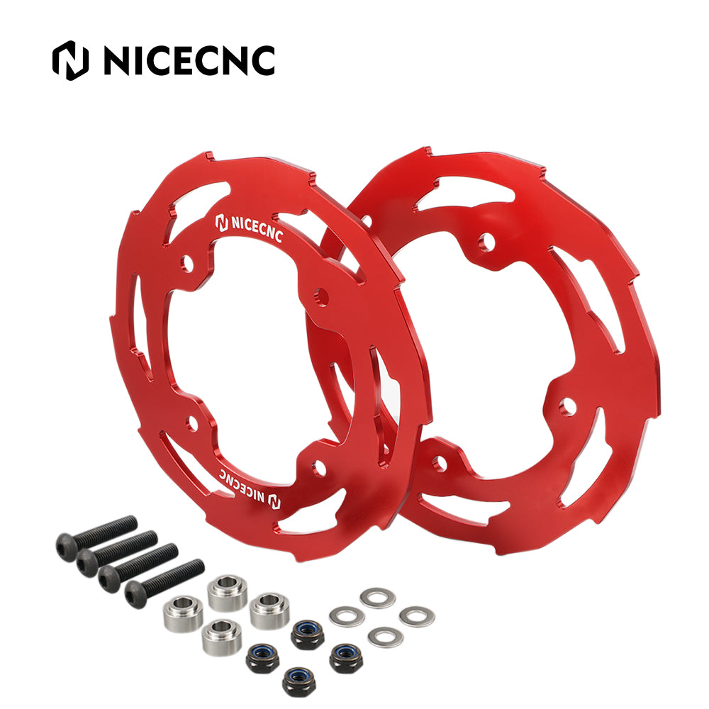 ATV Rear Wheel Dual Sprocket Covers Chain Guards For Yamaha YFZ450R