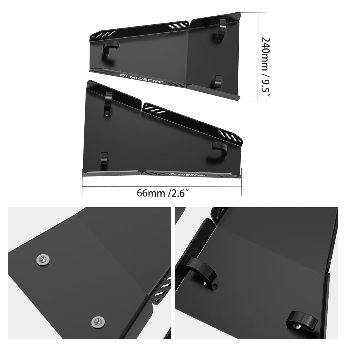 ATV Front A-Arm Abdeckung Guards Skid Platte Für Yamaha YFZ450R 2009-2024