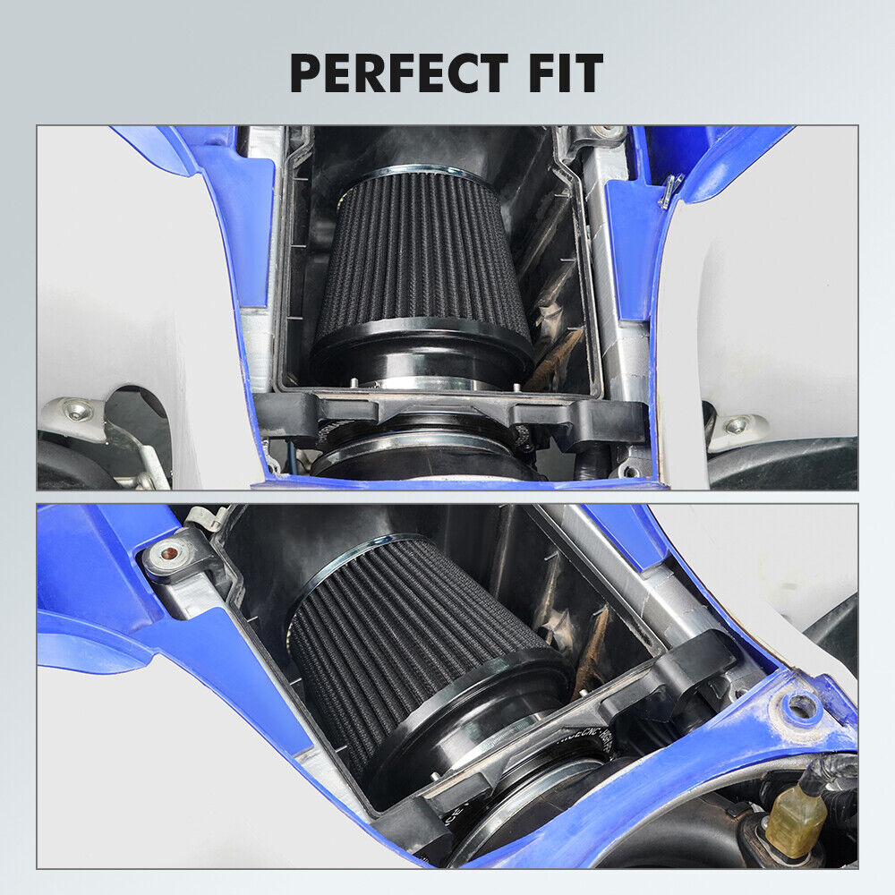 High Flow ATV Air Filter Intake w/ Adapter Kit For Yamaha YFZ450R 2009-2024