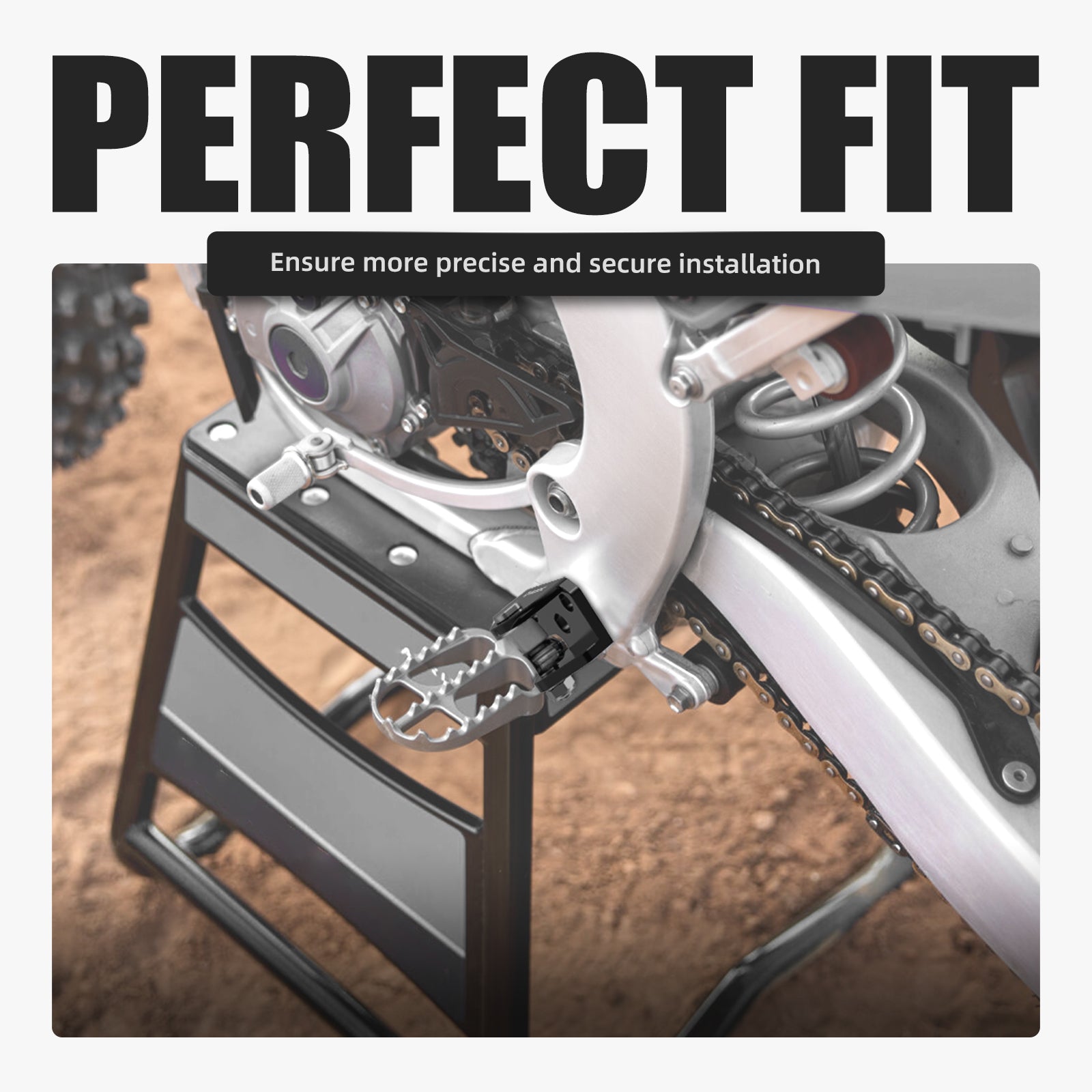 Foot Peg Offset Lowering Mount Brackets For Yamaha YZ250F 24-26 YZ450F 23-26