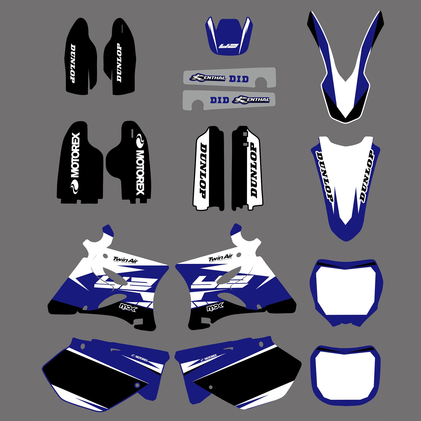 Motorcycle Team Personality Graphics Decals Stickers for YAMAHA YZ125/YZ250 2002-2014