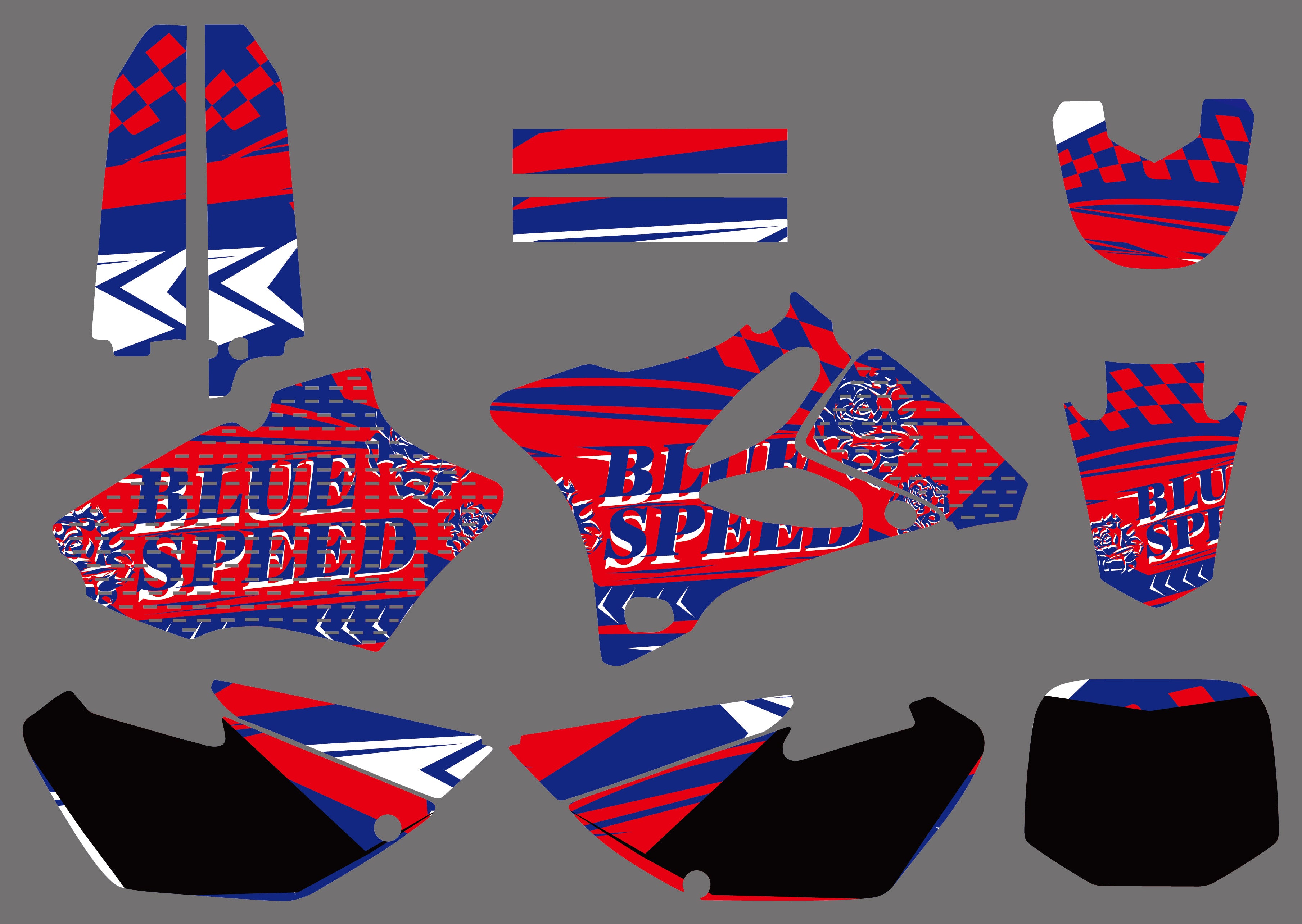 Motorcycle Team Graphics Backgrounds Decals Stickers For Yamaha YZ85 2002-2014