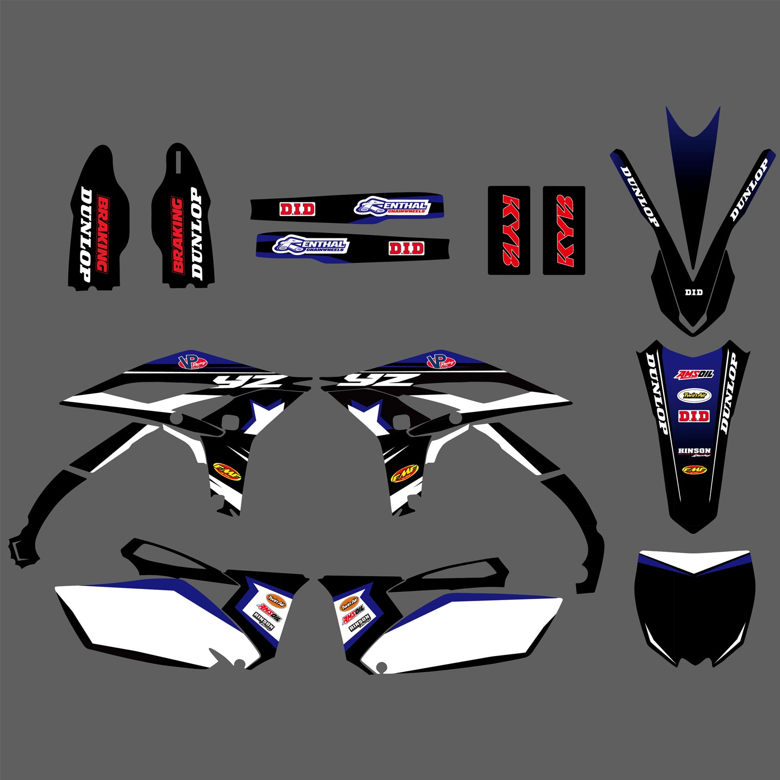 Team Decals Stickers Graphics Kit For YAMAHA YZF250 2010-2013