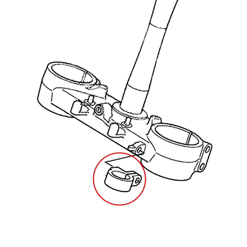 Front Brake Cable Guide Hose Clamp for Honda CRF450R/X XR400R