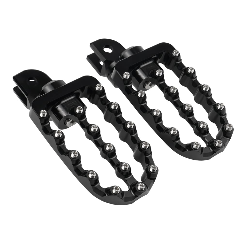 Pair Enlarged Adjustable Foot Pegs Footrest For Kawasaki KLR650 1987-2018