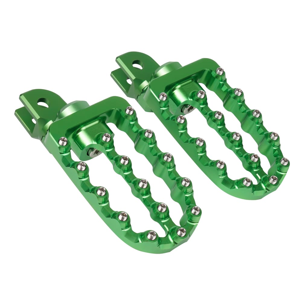 Pair Enlarged Adjustable Foot Pegs Footrest For Kawasaki KLR650 1987-2018