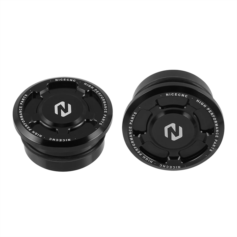 Swing Arm Caps Frame Hole Plugs Insert Covers For Kawasaki KLR650 1987-2024