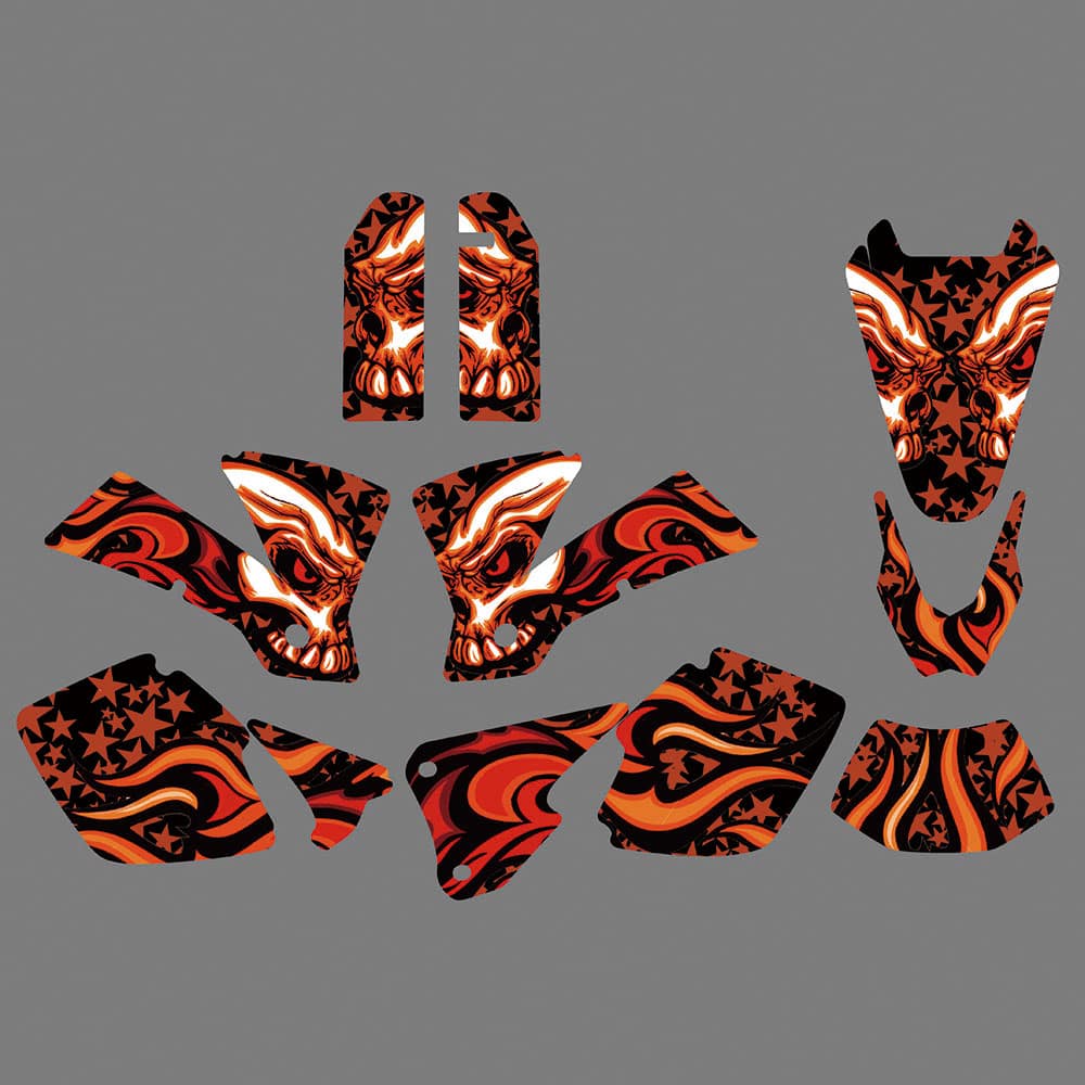 Motorcycle Fairing Sticker Decal Graphics for KTM EXC 125-525 2003