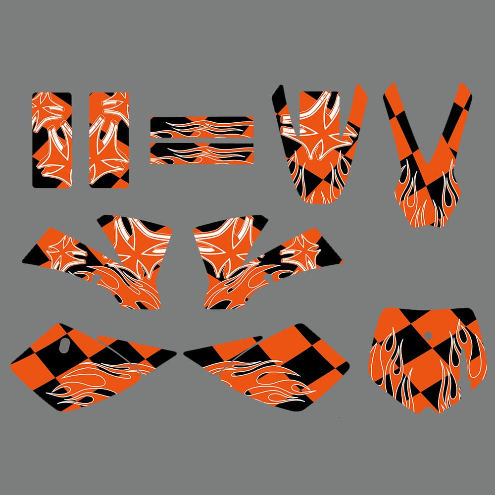 Motorcycle Fairing Graphics Decal Stickers For KTM SX50 2002-2008