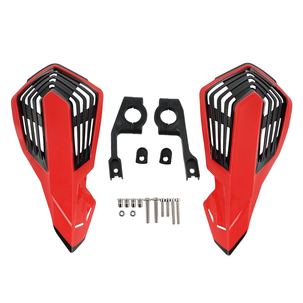 NICECNC Universal 7/8 "Guidão Dirt Bike Racing Hand Guards Compatível com KTM EXC XC XCF XCW SX,Yamaha YZ85 YZ125 YZ250 YZ426F YZ450F WR250R WR450F, preto e branco, VER FITMENT!