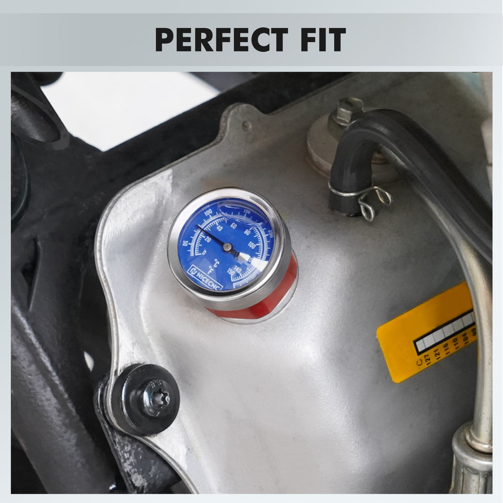 ATV Engine Oil Dipstick w/Temperature Gauge For Yamaha Raptor 700 700R 660R YFZ450