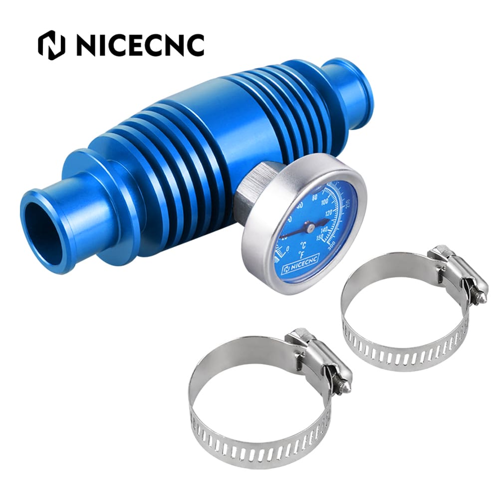 ATV Radiator Inline Cooler w/Temperature Gauge For Yamaha Banshee 350 Blaster 200