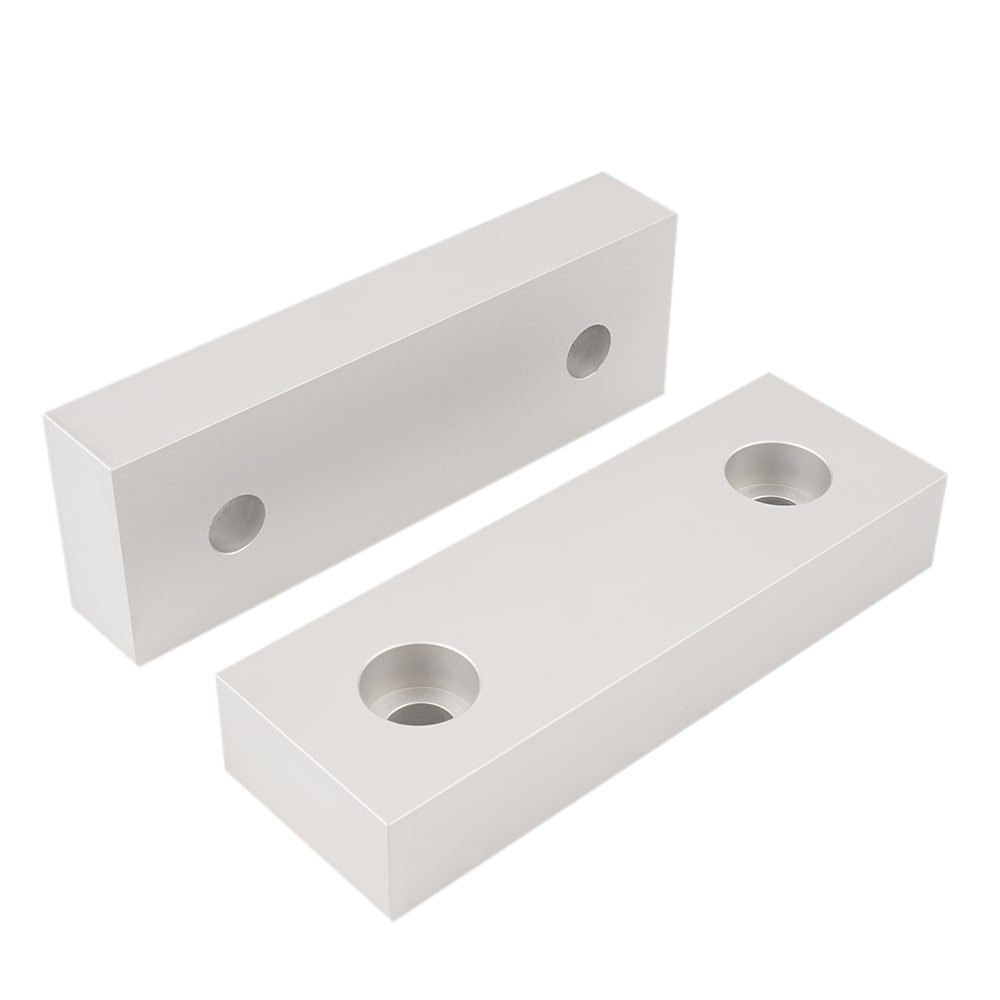6 x 2 x 1" Machined Aluminum Soft Jaws 10 PACK 20 Pieces