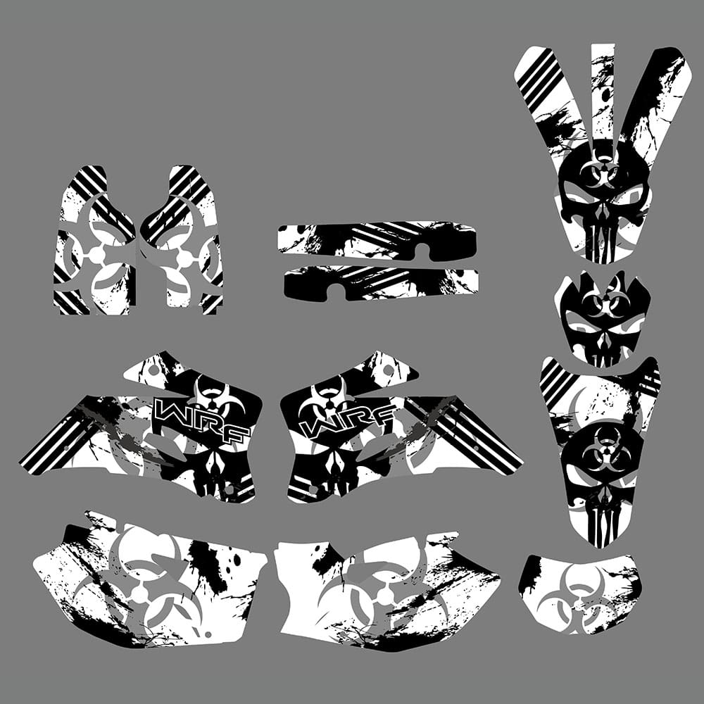Backgrounds Motorcycle Decals Stickers For Yamaha WR250F 2007-2013 WR450F 2007-2011