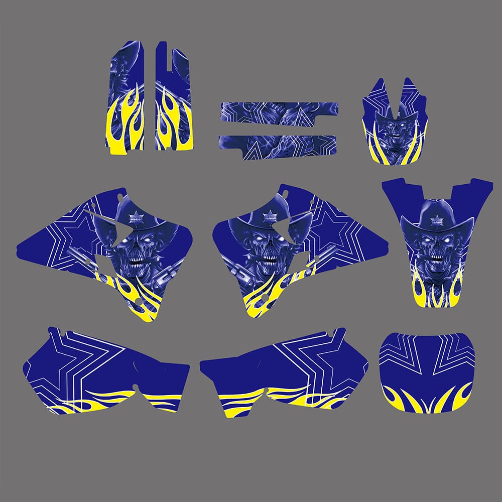 Motorcycle Graphics Decals Stickers Kits For YAMAHA YZ125/YZ250 1996-2001