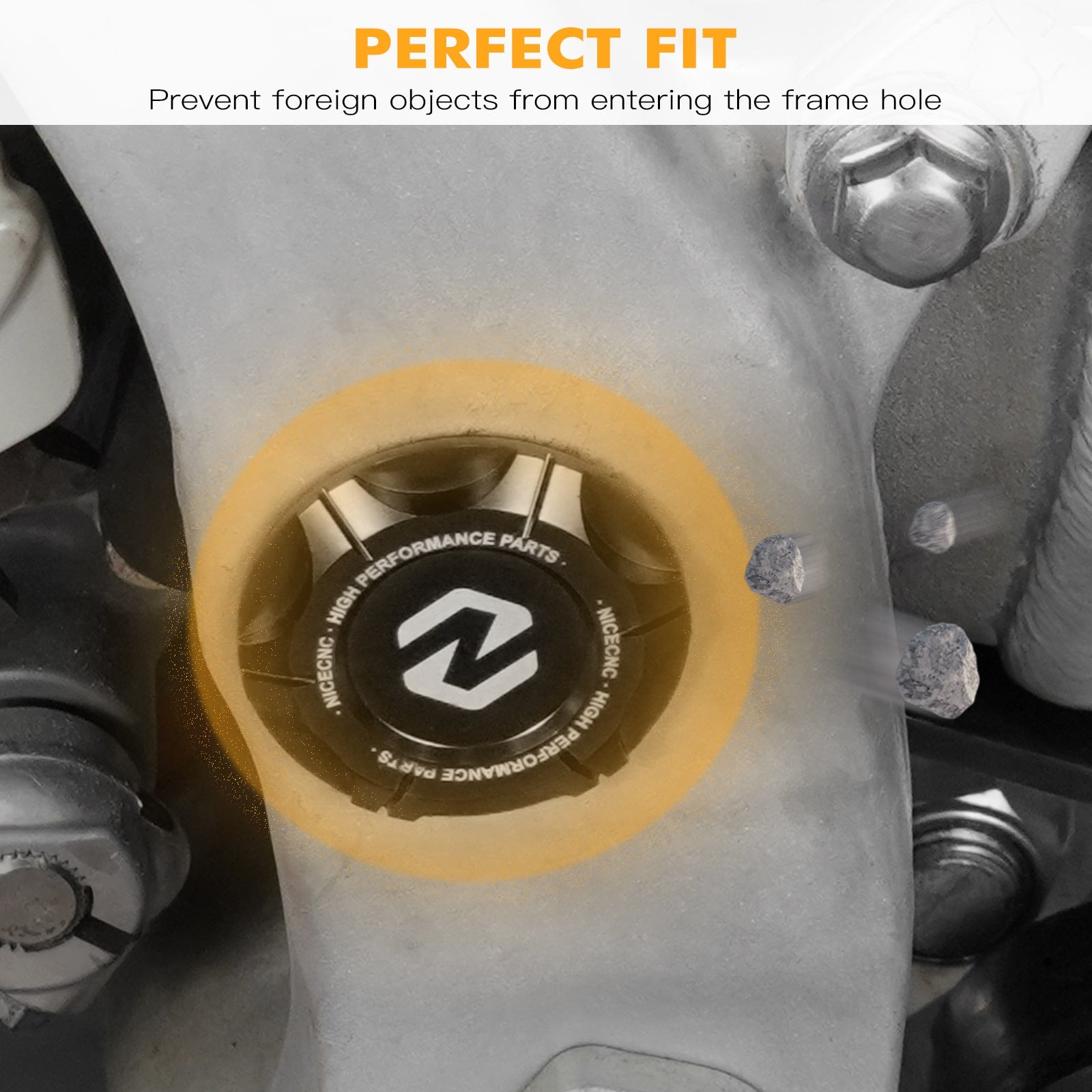 Motorcycle Frame Hole Plug Cover For Yamaha YZ250 2016-2023