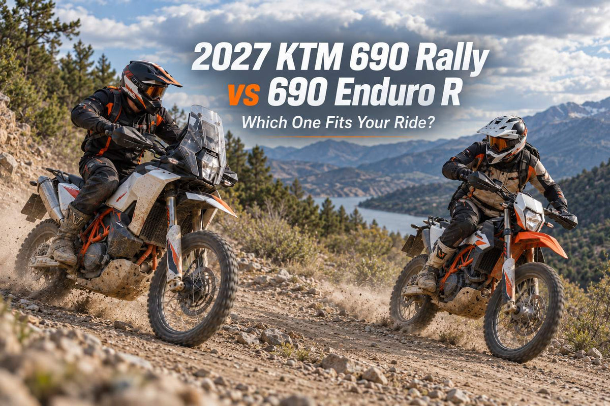 2027 KTM 690 Rally vs 690 Enduro R off-road comparison