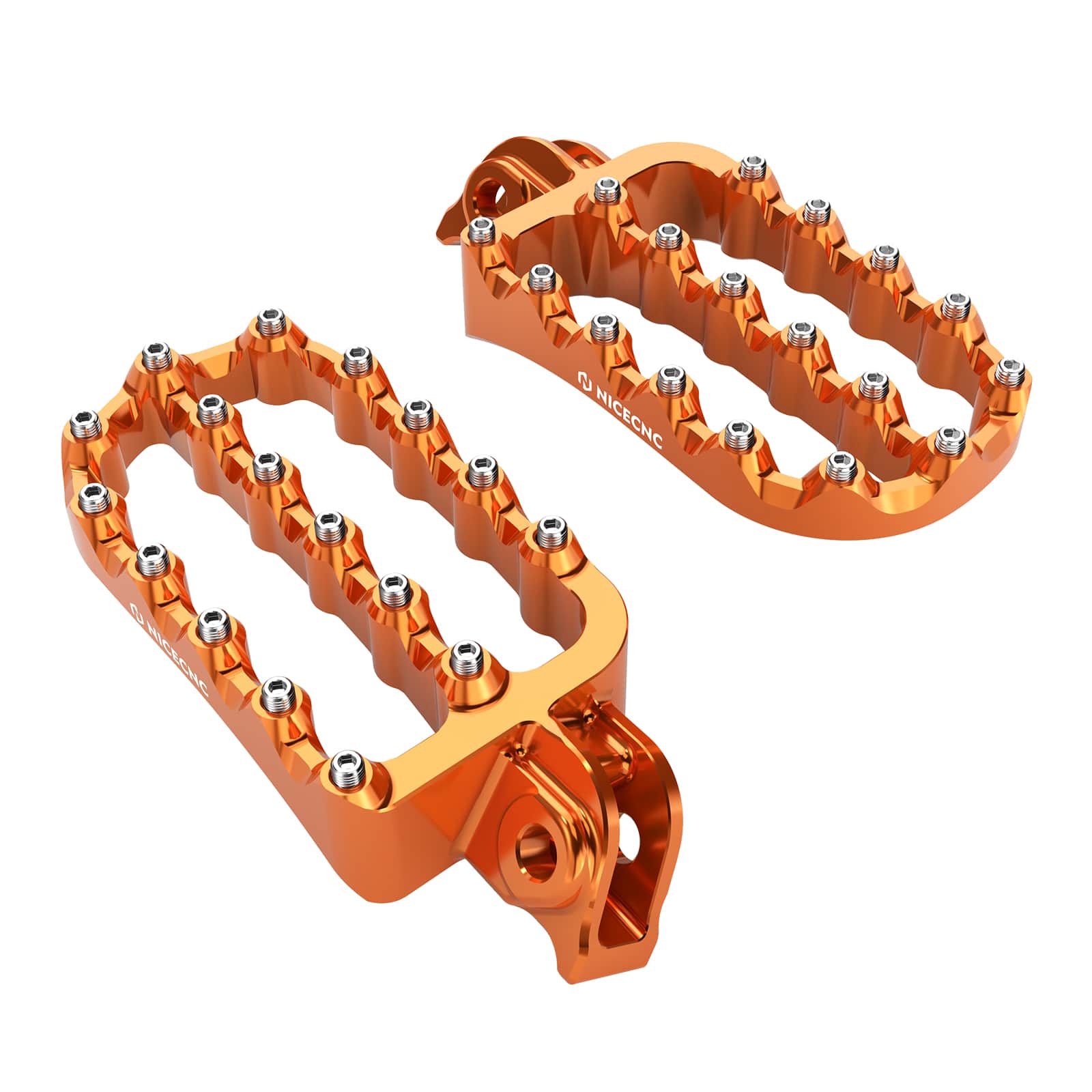 Forged 0° Flat Wide Enlarged Foot Pegs Pedals For KTM 390 Adventure 2020-2024