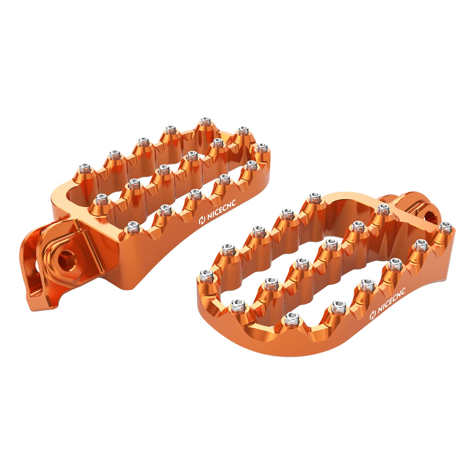 Forged 0° Flat Wide Enlarged Foot Pegs Pedals For KTM 390 Adventure 2020-2024