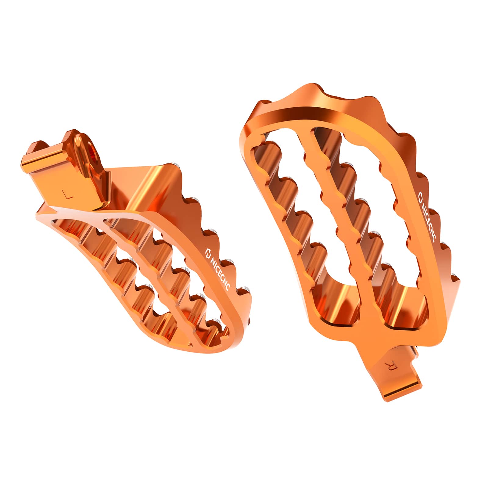 Forged 0° Flat Wide Enlarged Foot Pegs Pedals For KTM 390 Adventure 2020-2024