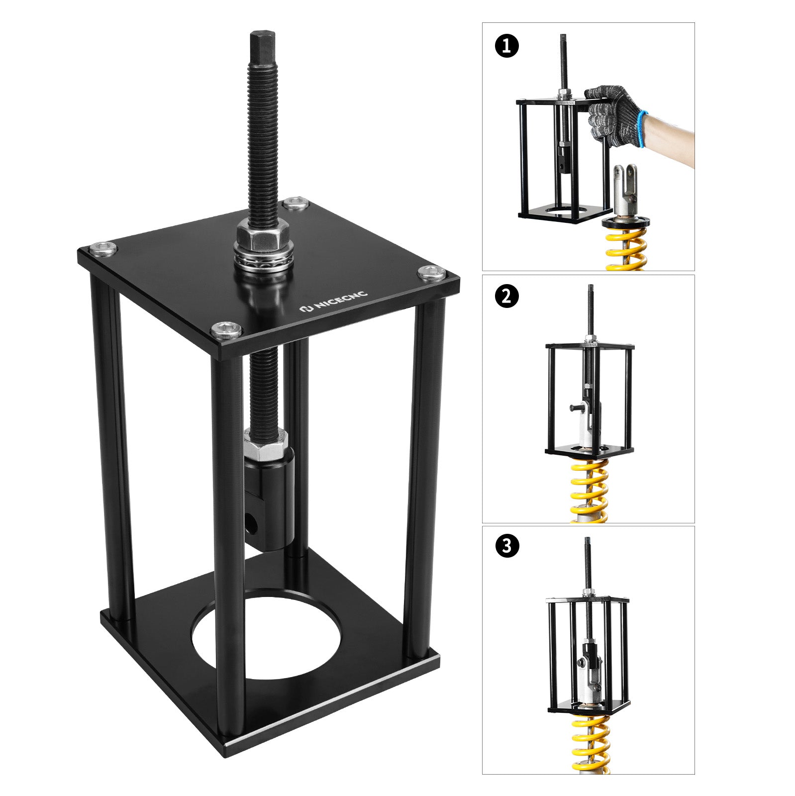 Universal Rear Shock Spring Compressor Tool For Motorcycle ATV UTV