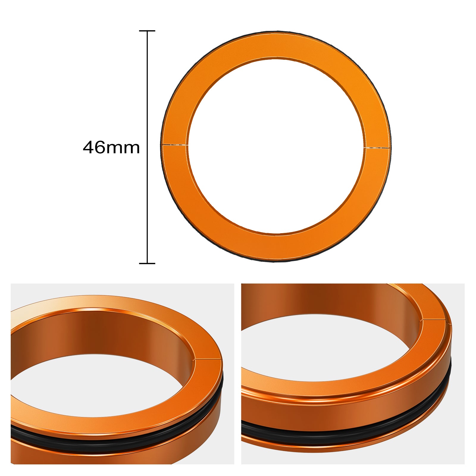 NICECNC 46 mm Hinterradaufhängungs-Tieferlegungssatz Kompatibel mit Yamaha YZ125/250 1993-21 ​​YZ250F 2001-13 YZ400-450F 1998-09 YZ125/250X 2017-21 WR250F, WR400-450F 2001-14 Husqvarna 701ENDURO 2017-19