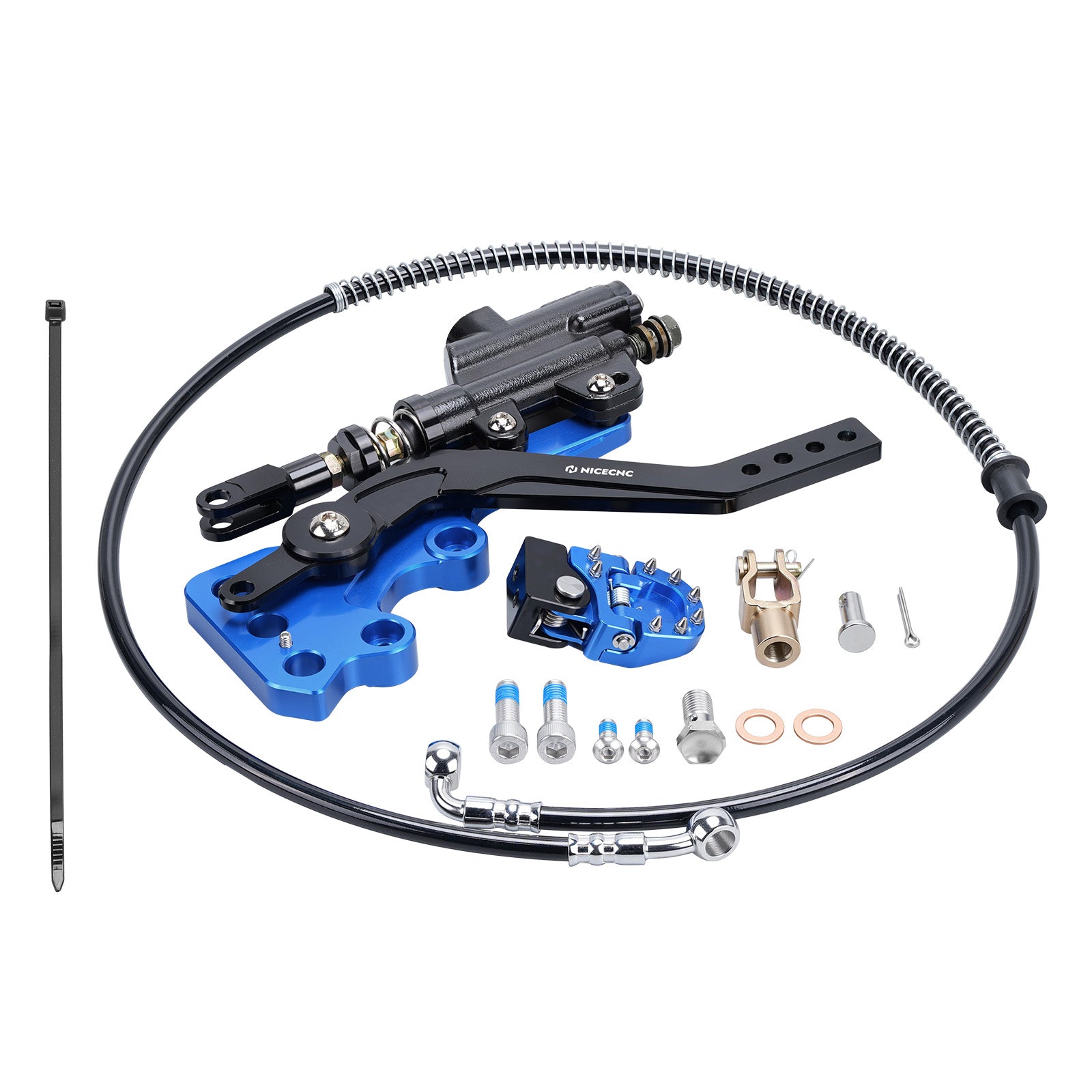 Hydraulic Rear Foot Brake + Extender Footrest + Support Brace For Surron Light Bee X S