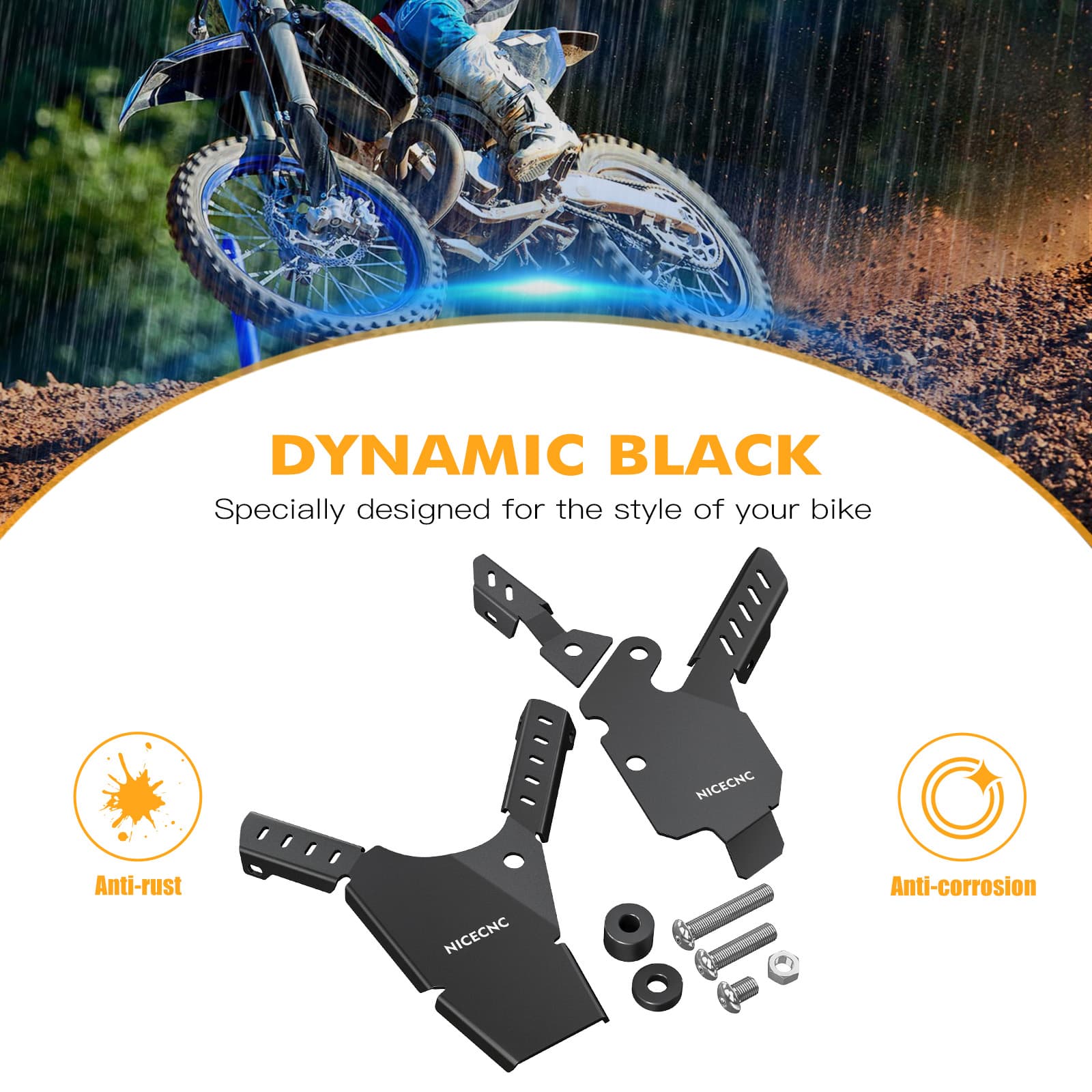 NICECNC Motorcycle Frame Guard Covers For Yamaha YZ85 2002-2021