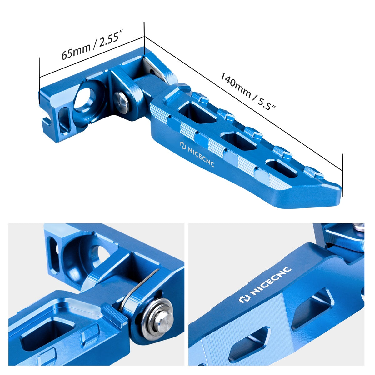 Chain Tensioner Adjuster Blocks & Rear Stund Pegs For Surron Light Bee X/ S/ L1E Segway X160 X260